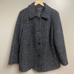 London Fog Grey Wool Blend womens Size XL